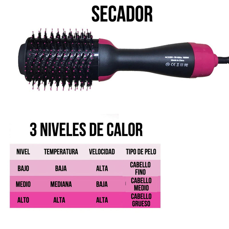 Cepillo Secador Voluminizador 3 en 1 - VoluStyler®✨